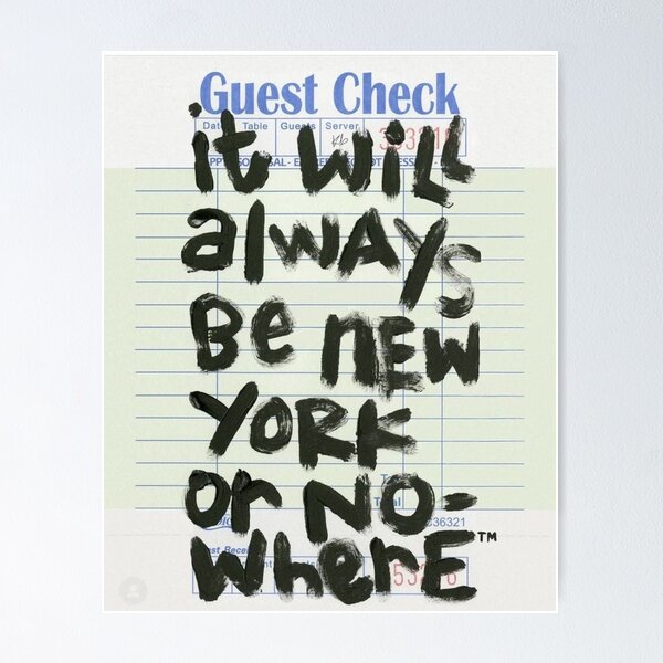 Item preview, It will Always be New York or Nowhere designed and sold by xoxo,  hannah.