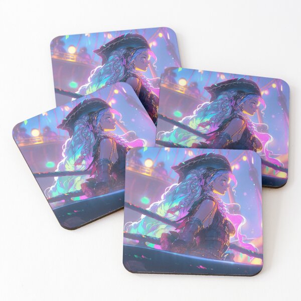 Item preview, Neon Maritime Adventure Anime Girl designed and sold by bubblegoth.