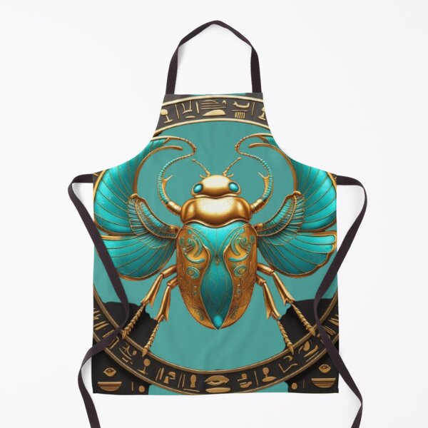 Item preview, Golden Scarab Beetle Sticker: Ancient Egyptian Symbol of Protection and Power designed and sold by Kawaii Planet Studio.