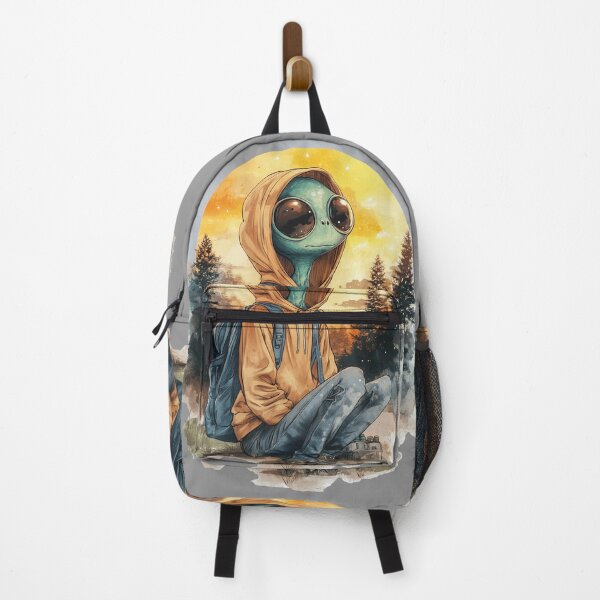 Item preview, I HATE PEOPLE ALIEN CAMPING RETRO VINTAGE EXTRATERRESTRIAL designed and sold by NikoDeeko.