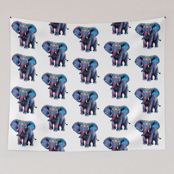 Item preview, Blue Cozy Elephant designed and sold by TickledStink.