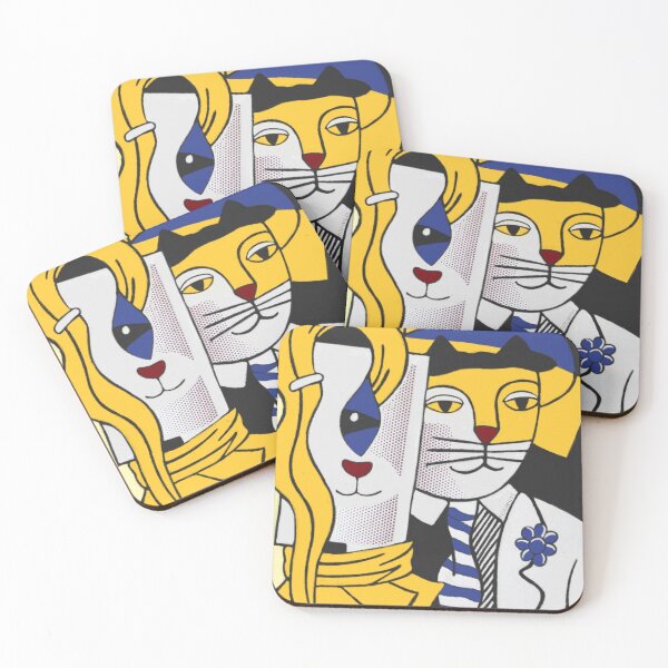 Item preview, Stepping Out by Roy Lichkatstein  designed and sold by The DayDreamer Cats .