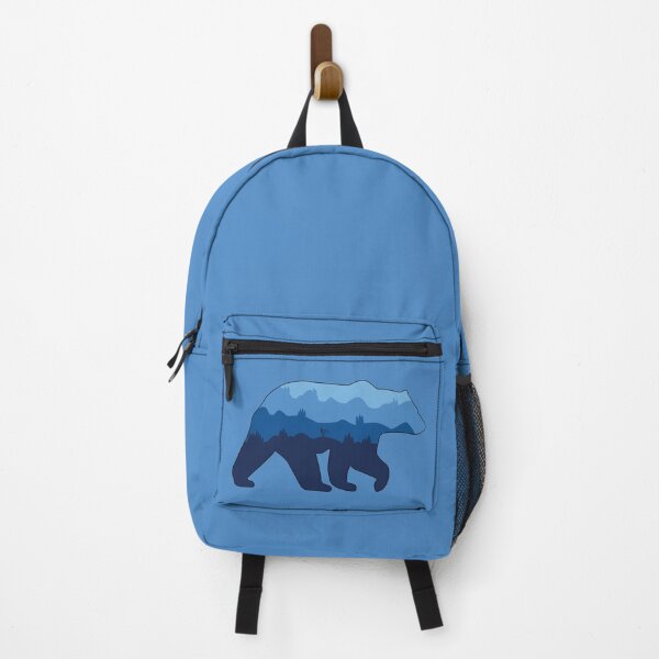 Item preview, Mountain Bike and Bear (Blue) designed and sold by 718Raindeer.