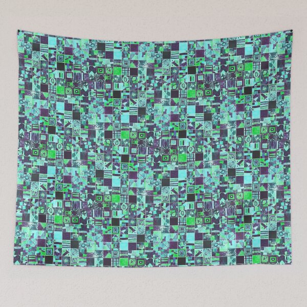 Item preview, Hand-Painted Tiny Tiles Photo Pattern designed and sold by vallisrowe.