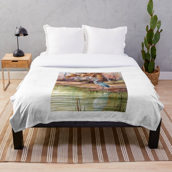Item preview, Heron by the water's edge designed and sold by ArtistrySky.