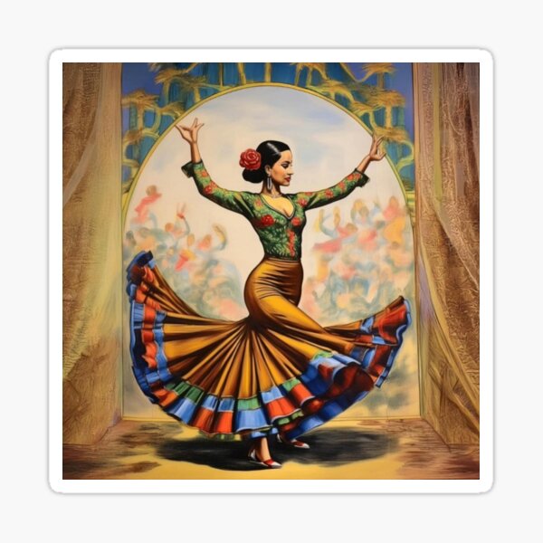 Item preview, Flamenco Dancer spinning designed and sold by Boxing Kangaroo Retail Company.