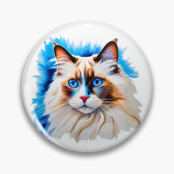 Item preview, Modern Art Ragdoll Cat – A Graceful Feline in Contemporary Style designed and sold by Fredster1966.