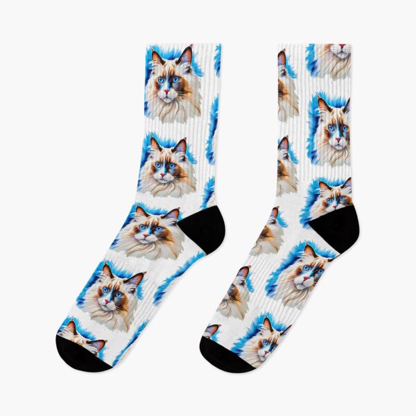 Item preview, Modern Art Ragdoll Cat – A Graceful Feline in Contemporary Style designed and sold by Fredster1966.