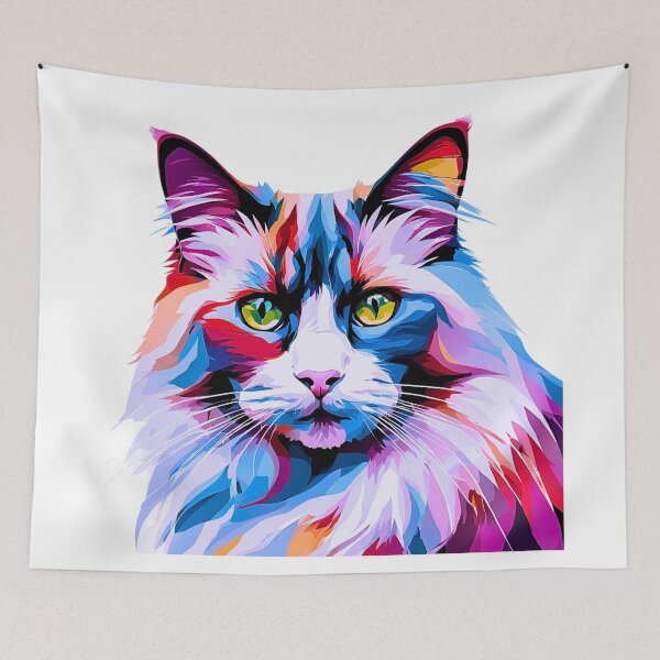 Item preview, Modern Art Ragdoll Kitty– A Graceful Feline in Contemporary Style designed and sold by Fredster1966.