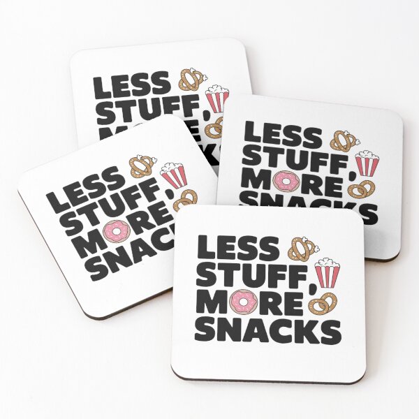 Item preview, Snack Lover's Mantra: Less Stuff, More Tasty Bites designed and sold by JenBoyte.