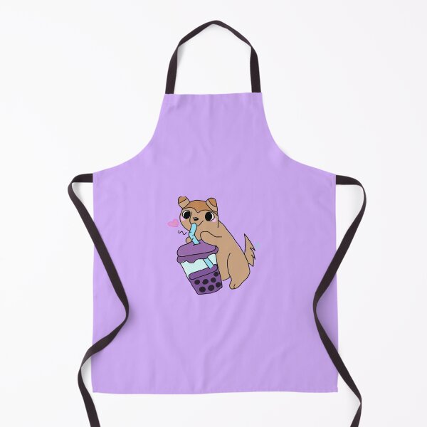 Item preview, Pomeranian with Ube Boba designed and sold by Animal-Barn.