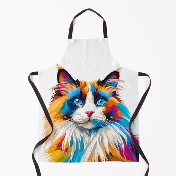 Item preview, Multicolored Modern Art Ragdoll Cat – A Graceful Feline in Contemporary Style designed and sold by Fredster1966.