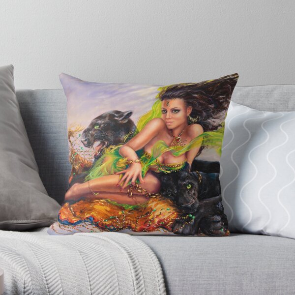 "Untouchable" by Maxime Xavier Throw Pillow