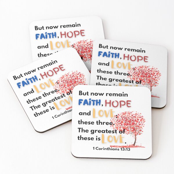 Item preview, Faith, Hope and Love - 1 Corinthians 13:13 designed and sold by DeeFran Designs.