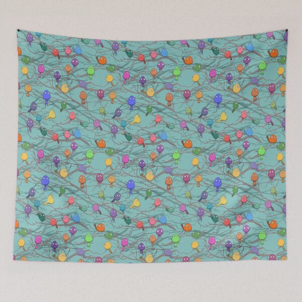 Item preview, Birds on Branches Bright designed and sold by Wubsys.