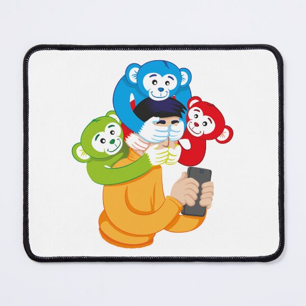 Item preview, Message of awareness analogy concerning the monkeys, blind, deaf and mute. Person indifferent and isolated to the events around him due to the use of social networks, internet and cellular designed and sold by LucianoCosmo.