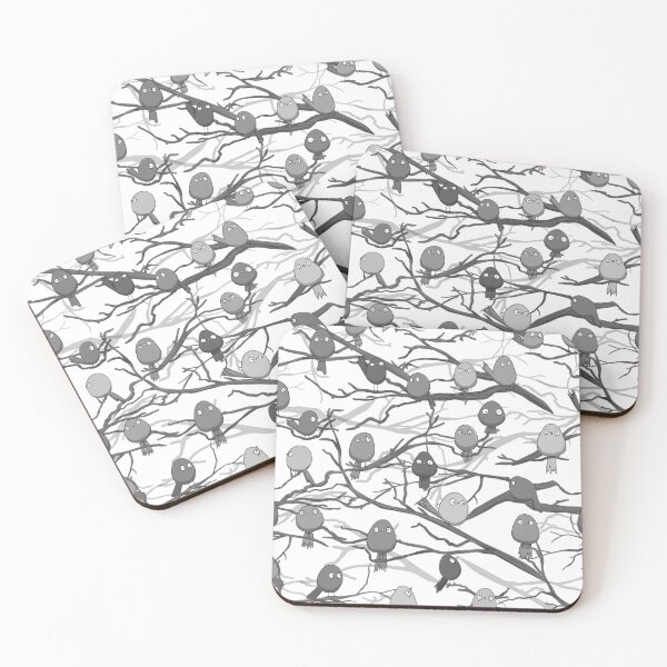 Item preview, Birds on Branches Monochrome designed and sold by Wubsys.