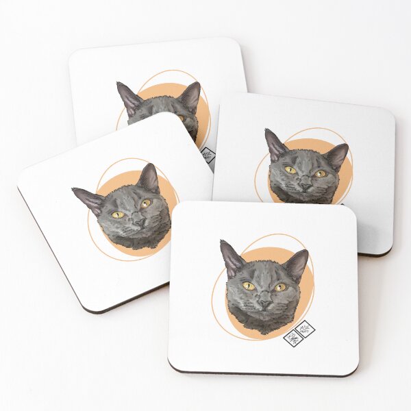 Item preview, Grey Beauty: Rescue cat designed and sold by Made-by-Anxiety.