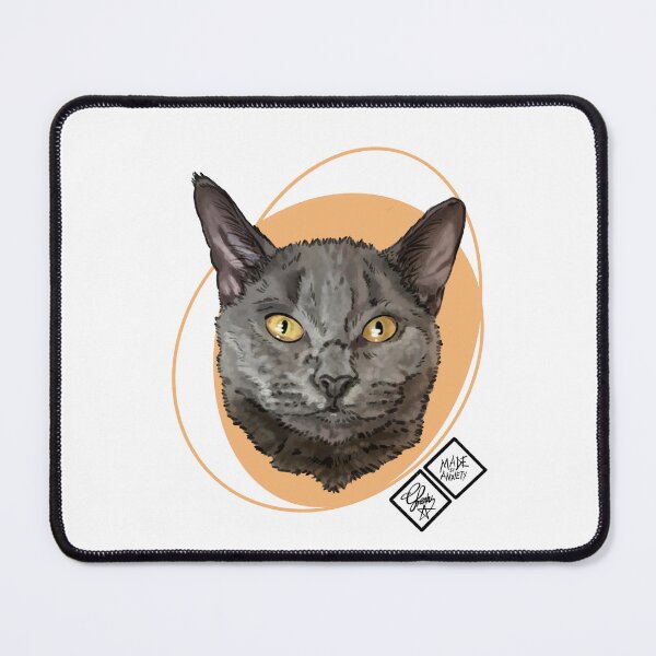 Item preview, Grey Beauty: Rescue cat designed and sold by Made-by-Anxiety.