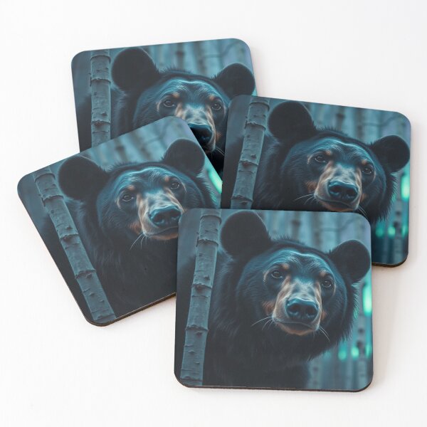 Item preview, Black Bear, Forest and Aurora designed and sold by Skye Ryan-Evans.