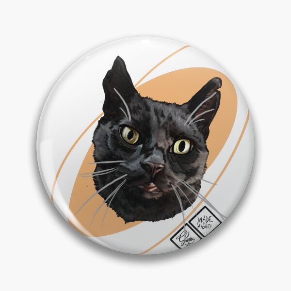Item preview, Ruffed up black cat: Rescue designed and sold by Made-by-Anxiety.