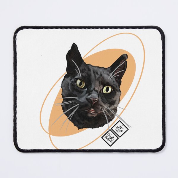 Item preview, Ruffed up black cat: Rescue designed and sold by Made-by-Anxiety.