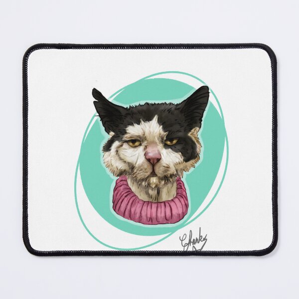 Item preview, Resting cat face: Rescue cat designed and sold by Made-by-Anxiety.