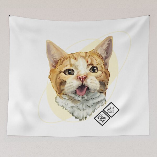 Item preview, Tounge out: Rescue cat designed and sold by Made-by-Anxiety.