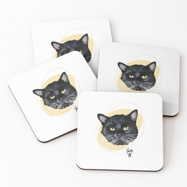 Item preview, Sad Black cat: rescue cat designed and sold by Made-by-Anxiety.
