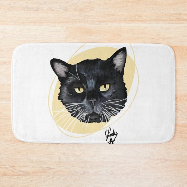 Item preview, Sad Black cat: rescue cat designed and sold by Made-by-Anxiety.