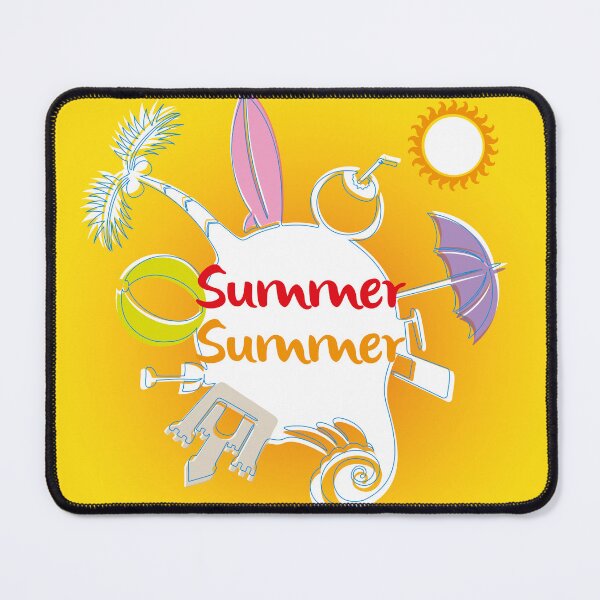 Item preview, Illustration of message, internet post, summer theme tropical beach, vacation. Ideal for tourism and travel materials designed and sold by LucianoCosmo.