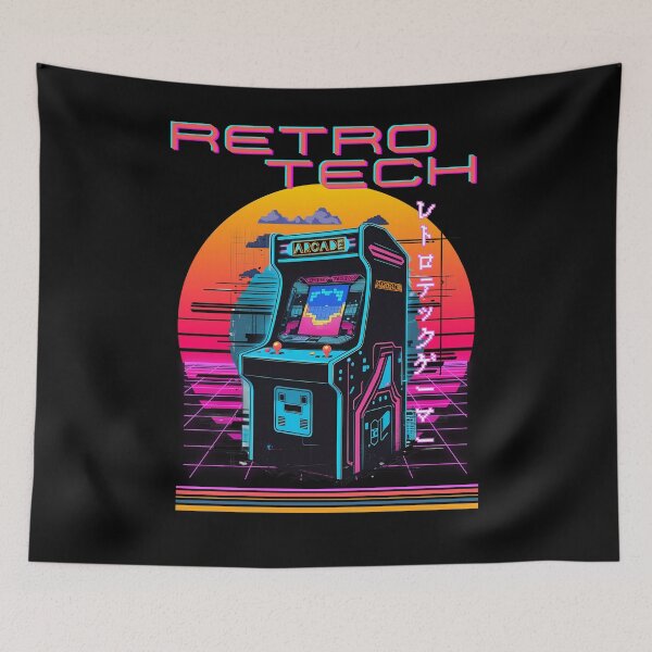 Item preview, Retro Tech Synthwave ARCADE for old school gamers designed and sold by Designs-Labs.