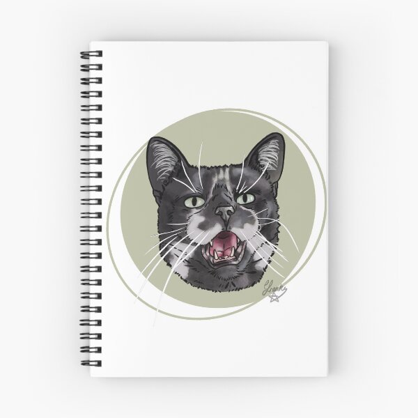 Item preview, Open mouthed: Rescue cat designed and sold by Made-by-Anxiety.