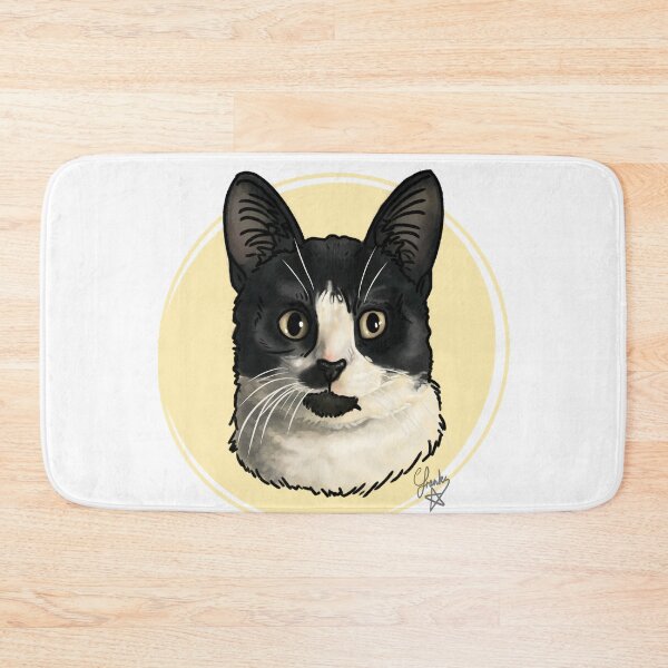 Item preview, Perky Black and white cat: Rescue cat designed and sold by Made-by-Anxiety.