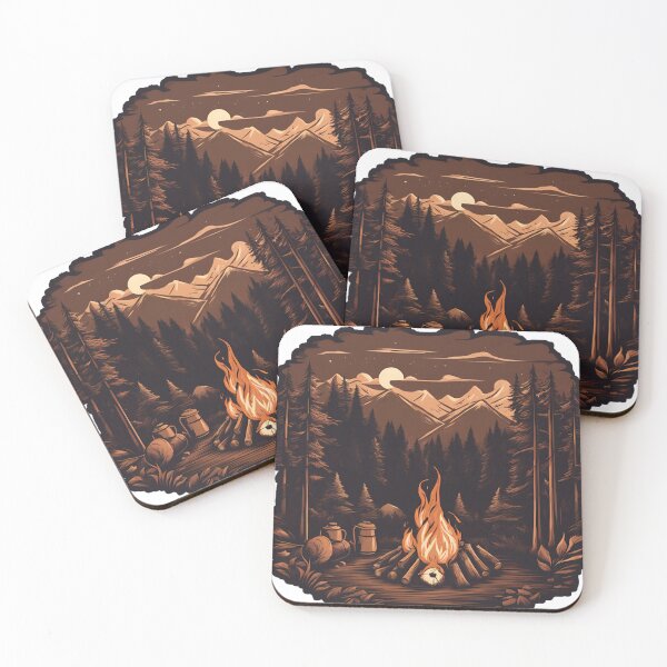 Item preview, Campfire in the mountains designed and sold by Tenpaces.