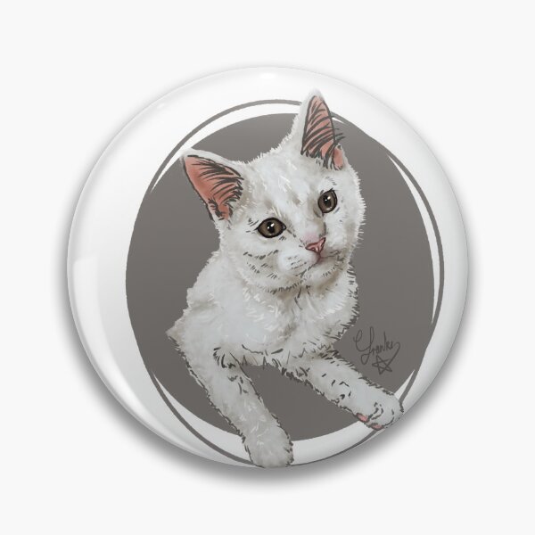 Item preview, White kitty: rescue cat designed and sold by Made-by-Anxiety.