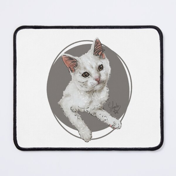 Item preview, White kitty: rescue cat designed and sold by Made-by-Anxiety.