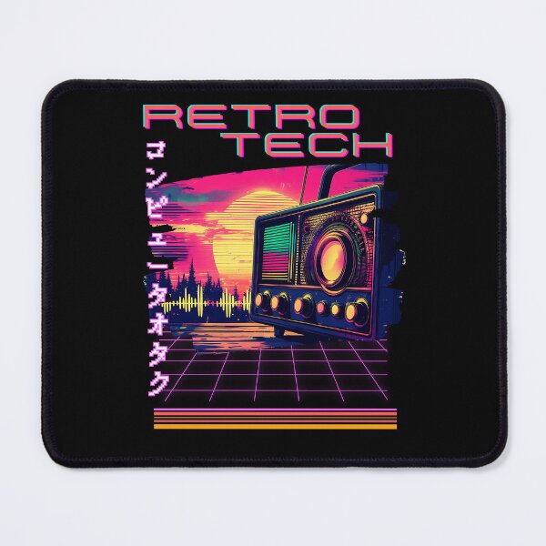 Item preview, Retro Tech Synthwave Old style Portable wireless Radio designed and sold by Designs-Labs.
