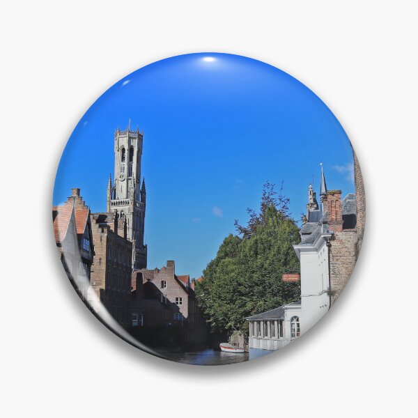 Item preview, Campanario y canal - Brujas, Bélgica designed and sold by Photographic Memories.