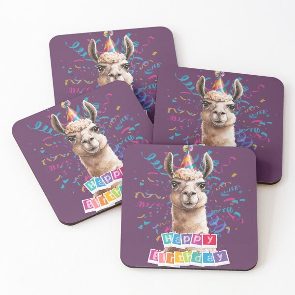 Item preview, Happy Birthday Llama designed and sold by Crafty Capers Drift.
