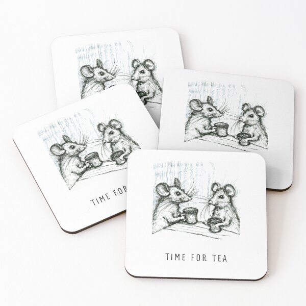 Item preview, Time for Tea - Whimsical Mice Tea Party Design designed and sold by MissMutsie.