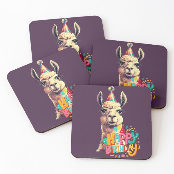Item preview, Happy Birthday Llama designed and sold by Crafty Capers Drift.