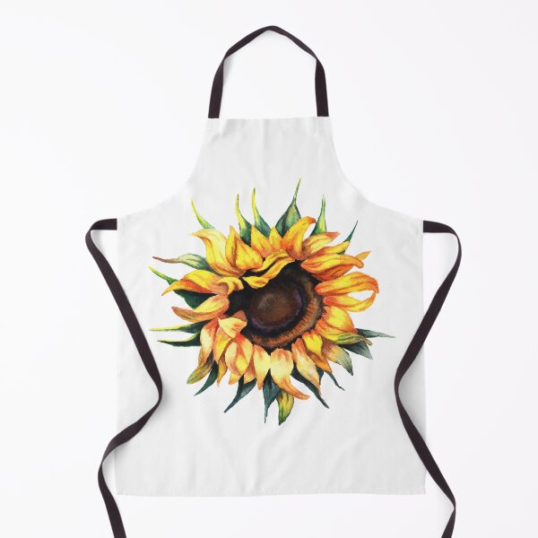 Item preview, Watercolor yellow sunflower handpainted artwork designed and sold by art-tee-ua.