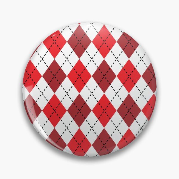 Artikelvorschau, Rot-weißes Argyle-Muster entworfen und verkauft von MarketdeLuis.