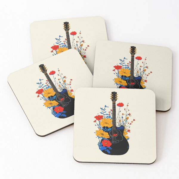 Item preview, Guitar Embraced by Flowers designed and sold by Liededrom..