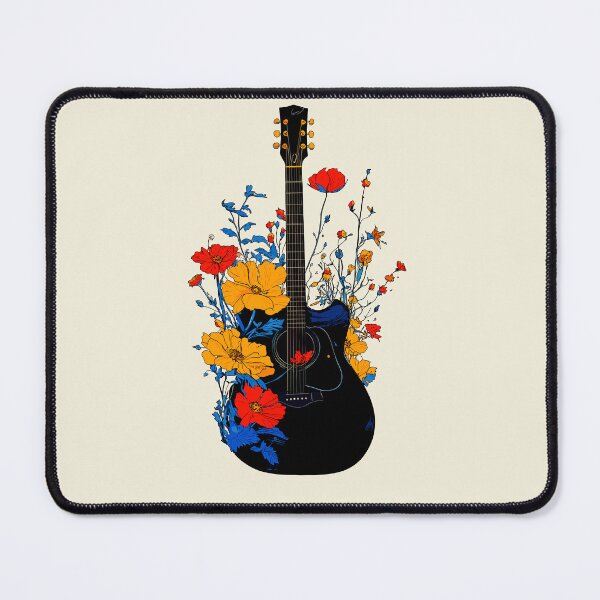 Item preview, Guitar Embraced by Flowers designed and sold by Liededrom..