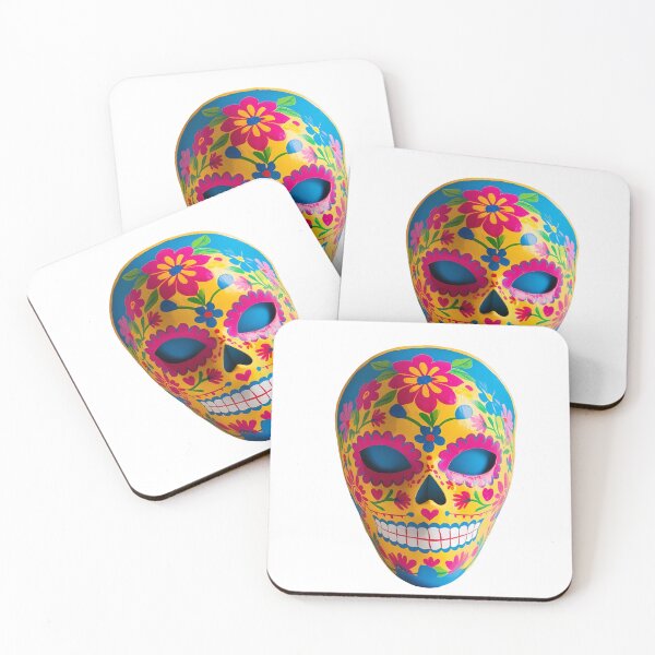 Item preview, Colorful Day of the Dead Papier-Mâché Mask designed and sold by LoliDesignShop.