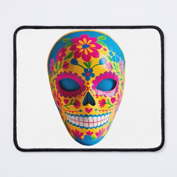 Item preview, Colorful Day of the Dead Papier-Mâché Mask designed and sold by LoliDesignShop.