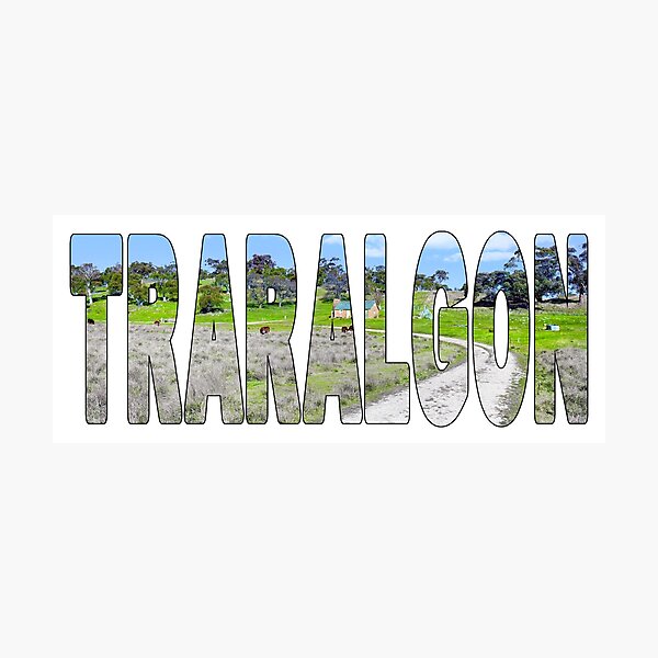Item preview, TRARALGON - Victorian Country Scenery Cows Rural Farming designed and sold by Adam Gormley.