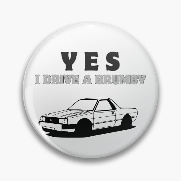 Item preview, Yes I Drive a Brumby (Silver/Grey) designed and sold by qldautodesigns.